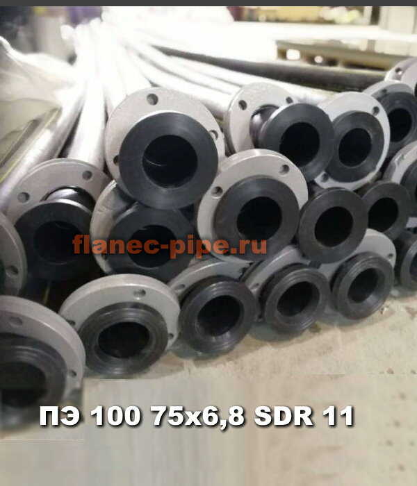 Труба ПЭ 100 75x6,8 мм SDR 9 в Воронеже