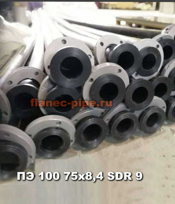 Труба ПЭ 100 75x8,4 мм SDR 9 в Воронеже